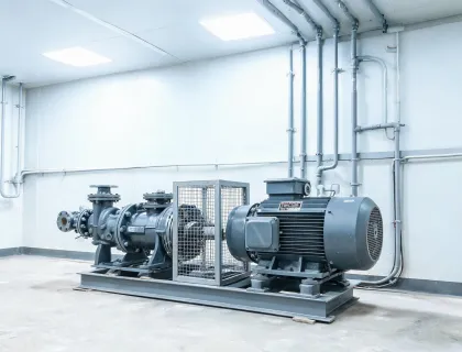 efficient pump motor installation